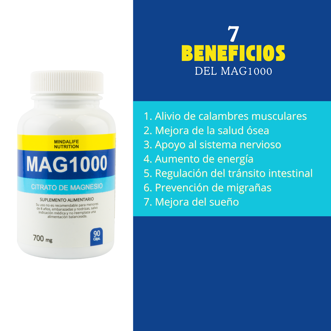 MAG 1000 (CITRATO DE MAGNESIO)